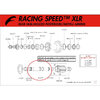 Fulcrum Achse Racing Speed/Red Wind XLR/0/1/3 RS-007 Hinterrad Alu  Silber