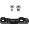 Trickstuff Flatmount Adapter 140/160 - 160/180 hinten Schwarz inkl. Titanschrauben  Schwarz, Silber
