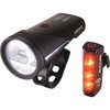 Sigma Lampe Aura 100 / Rücklicht Blaze USB Set 100 Lux inkl. USB-Ladekabel schwarz  Schwarz 100 Lux