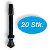 milKit Tubeless Ventil Werkstattpackung 35 35mm Ventile, 20 Stück  Schwarz, Blau 35 mm