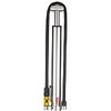Lezyne Handpumpe Micro Floor Drive HV Silver 6.2 Bar, ABS Flip, Presta/Schrader  Silver